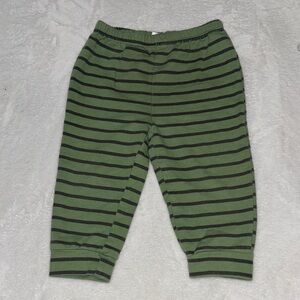 (3 for $10) baby mode Green Striped Kids Bottoms